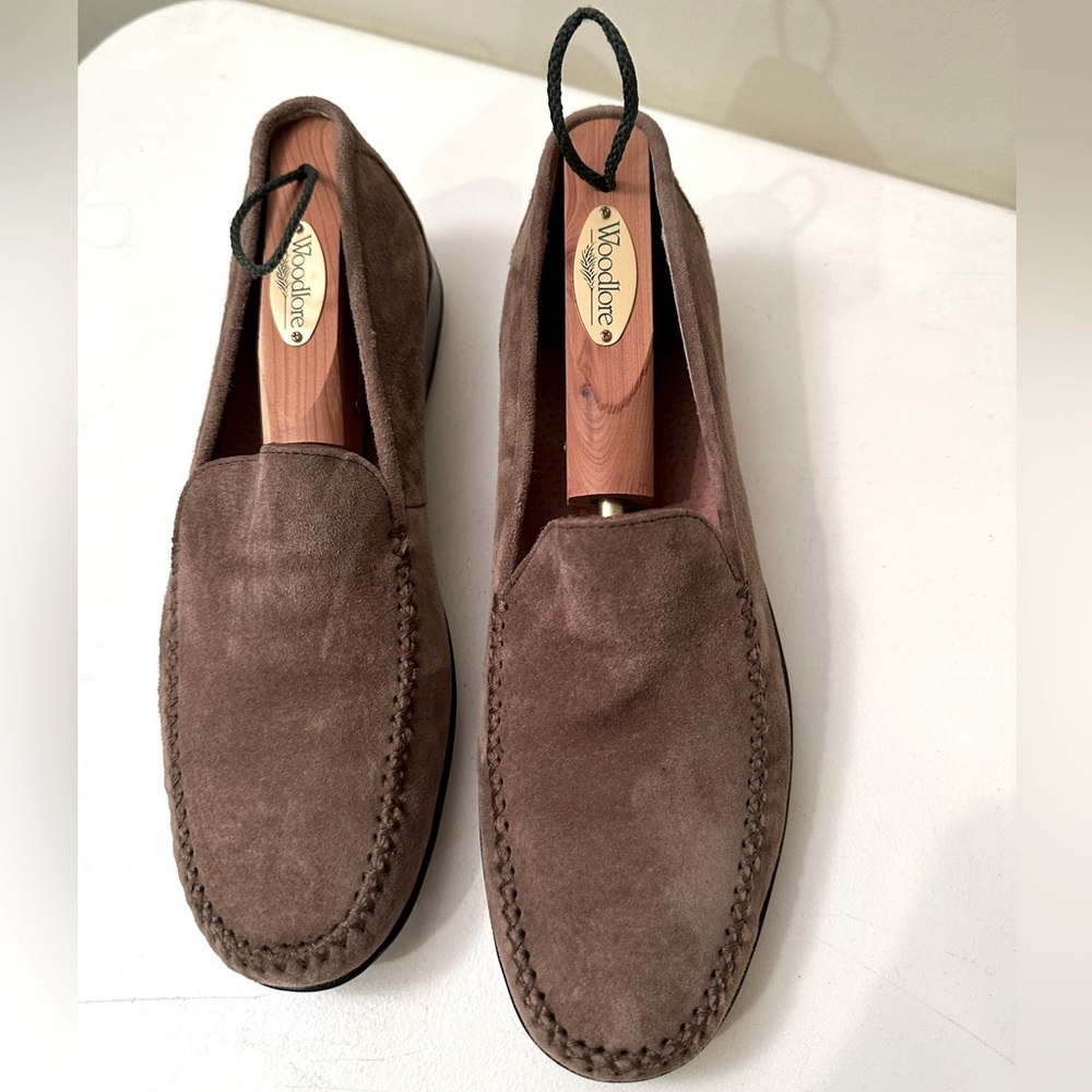 HUSH PUPPIES NWOT tan suede materials size 8 1/2